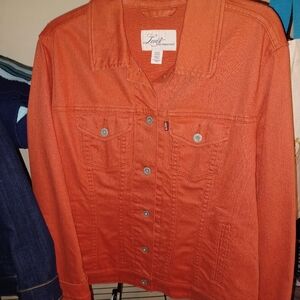 Levi's Women's Bold Orange Jean Jacket